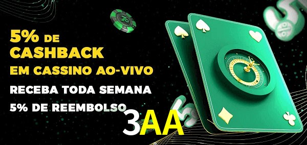 Promoções do cassino ao Vivo 3AA